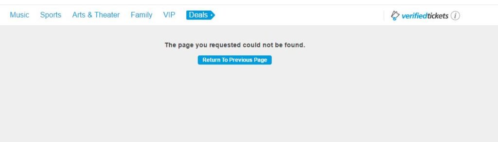 Ticketmaster nothing