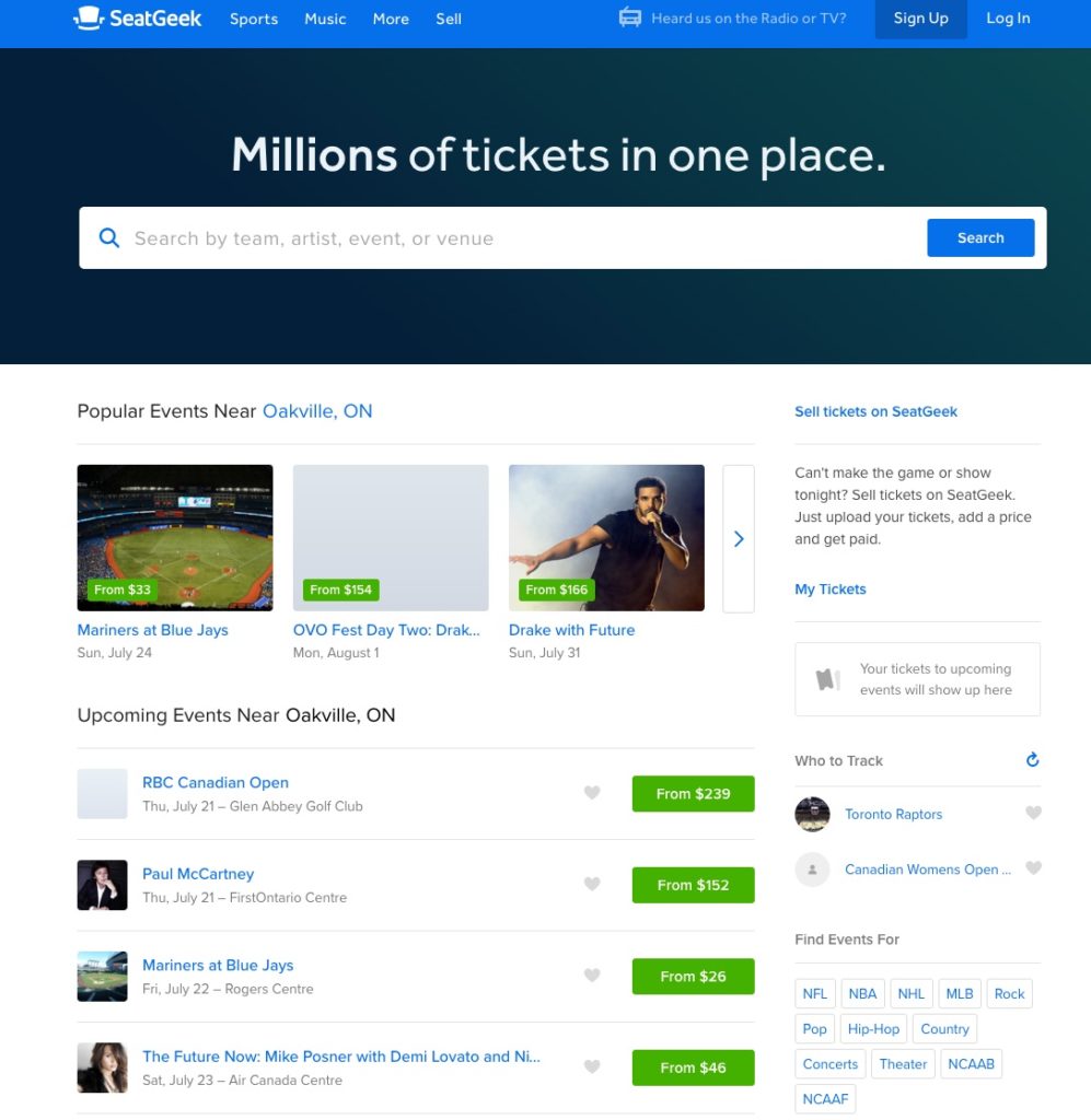 SeatGeek copy