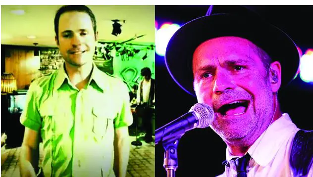 Tragically Hip - Gord Downie (then and now)
