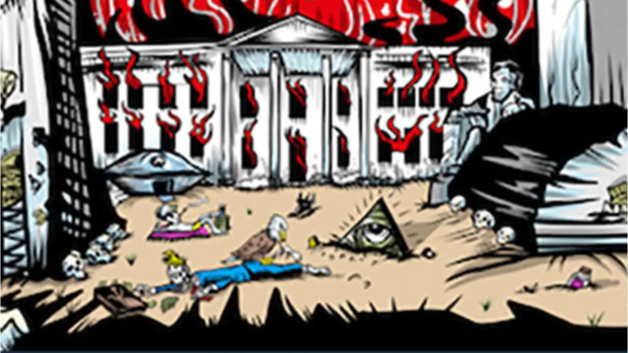 Pearl Jam Kill Trump and Burn the White House on Concert Poster