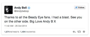 Andy Bell tweet copy