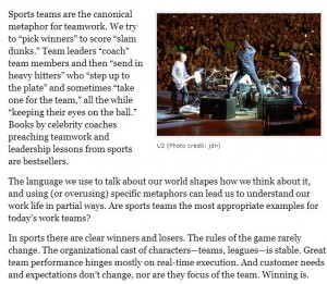 Bands vs. Sports Teams