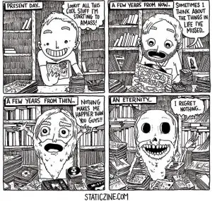 Collecting comic (Robb Mirsky)