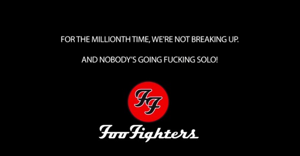 Foo Fighters not breaking up copy