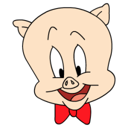 porky pig head