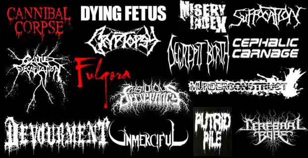 Dying fetus. Dying fetus logo.