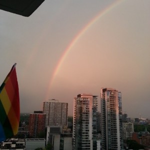 WorldPride 2014 double rainbow